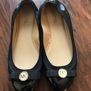 Michael kors black ballet flats size 7